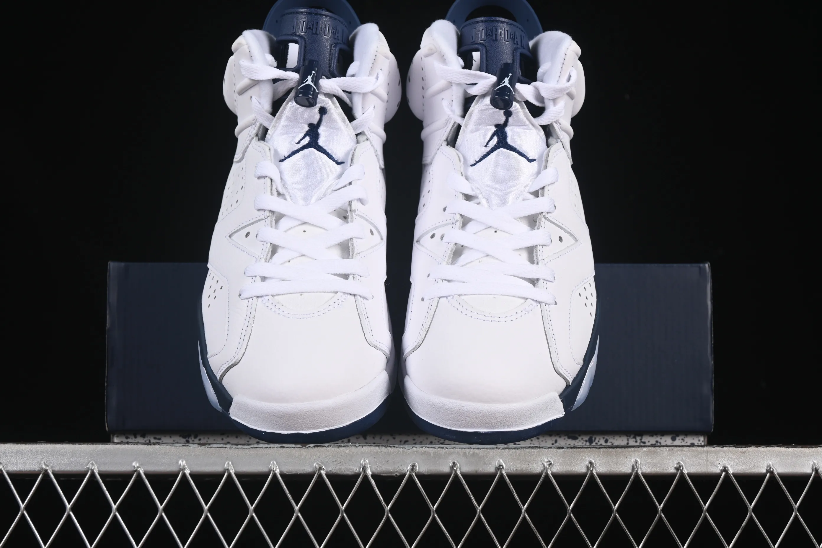 All categories Air Jordan Jordan series basketball shoes Air Jordan 6 F version Air Jordan 6 Retro "Midnight Navy" AJ6 Joe 6 white sea blue CT8529-141